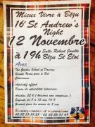 12 novembre à 19H: 16e Edition de la St Andrew's Night à Bezu st Eloi: Il reste des places